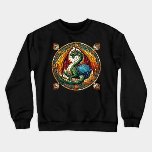 Wyrm's Wager: A Dragon's Dice Crewneck Sweatshirt